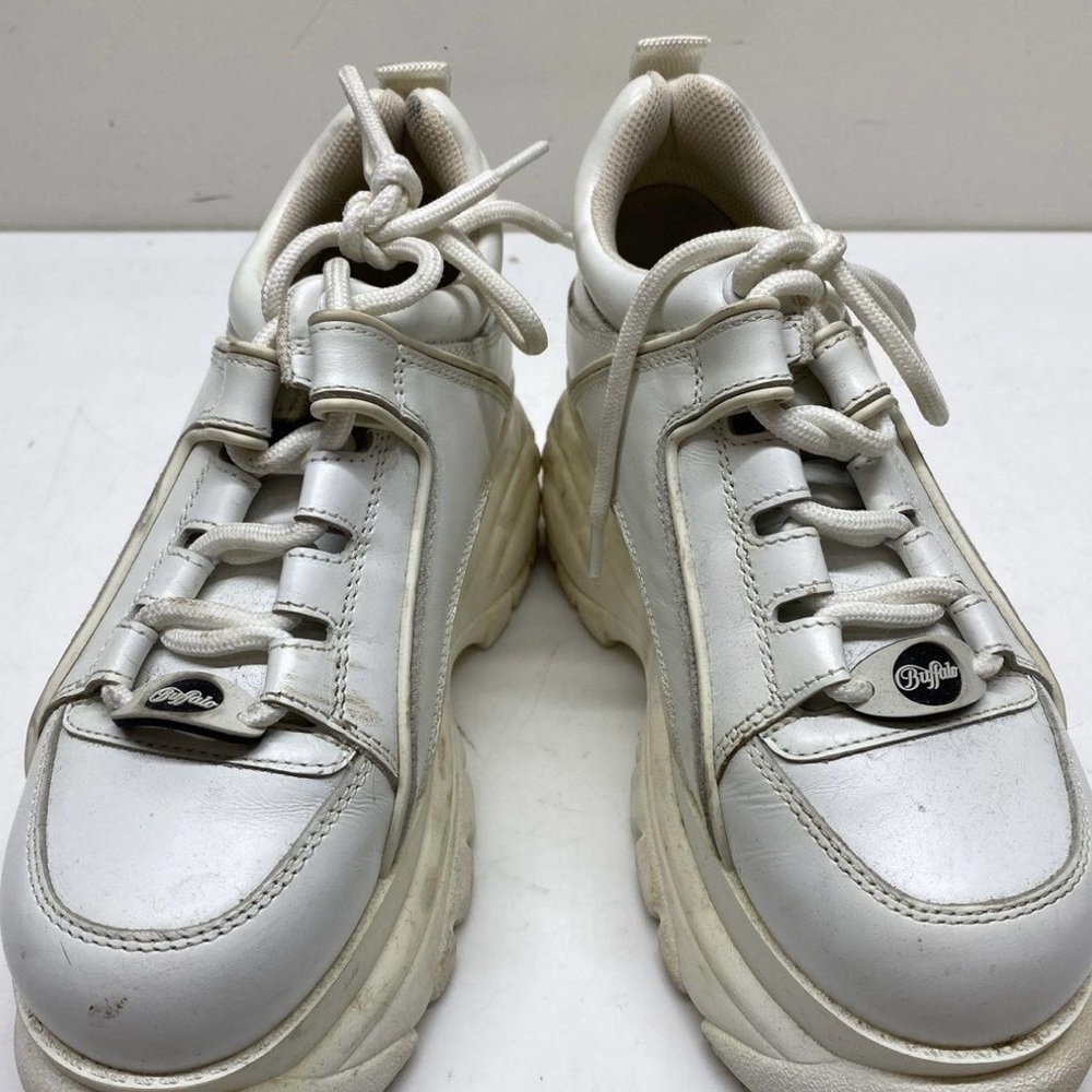 Buffalo White Platform Sneakers for Women